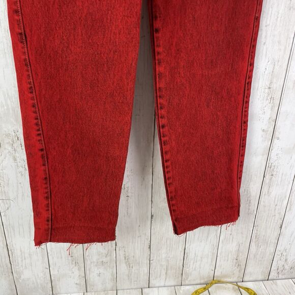 Vintage Women's Jeans Sz 9/10 Calvin Klein Red Stone Acid Washed Denim R… - Picture 3 of 14